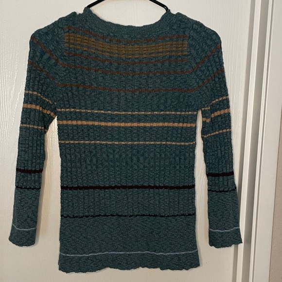 Free PeopleRibbed Striped Henley Sweater - Picture 5 of 7